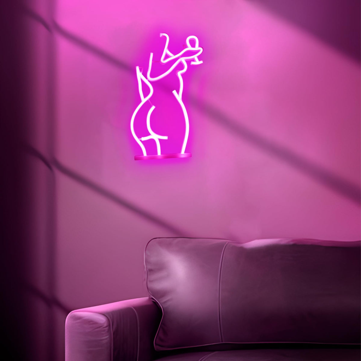 Light up Lady Neon Signs, Attivolife Dimmable LED Wall Decor Sexy Woman Neon Light, Creative Art Decoration Gifts for Girl Bedroom Home Man Cave Party Home Beer Bar Store Hotel(15.7X9.84 inch, Pink)