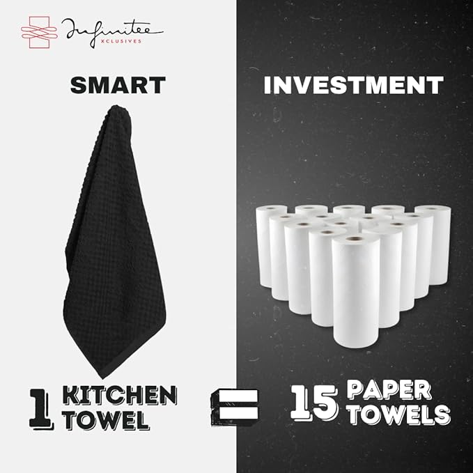 Infinitee Xclusives 100% Cotton Kitchen Towels