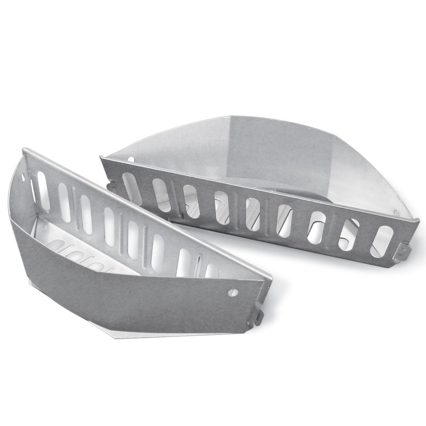 Weber Charcoal Baskets (Set of 2), Made of Robust, galvanised Steel, Ideal for Direct & indirect Grilling with Charcoal/briquettes, Suitable for All 47cm Charcoal barbecues - Silver (7403)