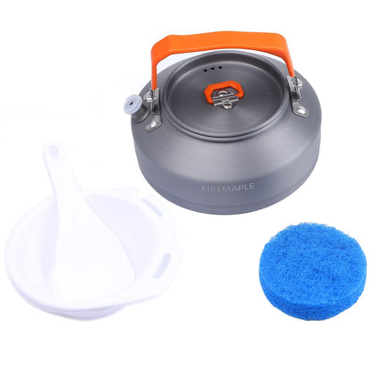 Fire-Maple Feast 2 Camping Cookware Set | Outdoor Cooking Gear Set with Pot, Kettle, Pan, Bowls and Spatula | Premium Construction | Ideal Mess Kit for Backpacking, Hiking, Car Camping and Emergency