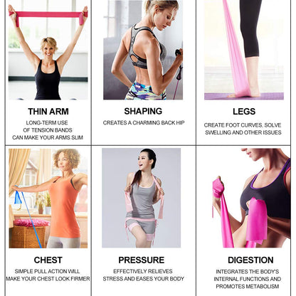 Therapy Flat Resistance Bands Set, Latex Free Flat Exercise Stretch Bands for Stretching, Flexibility, Pilates, Yoga, Ballet, Gymnastics and Rehabilitation Pin, Purple, Blue (3 Packs, 4.9FT Long)