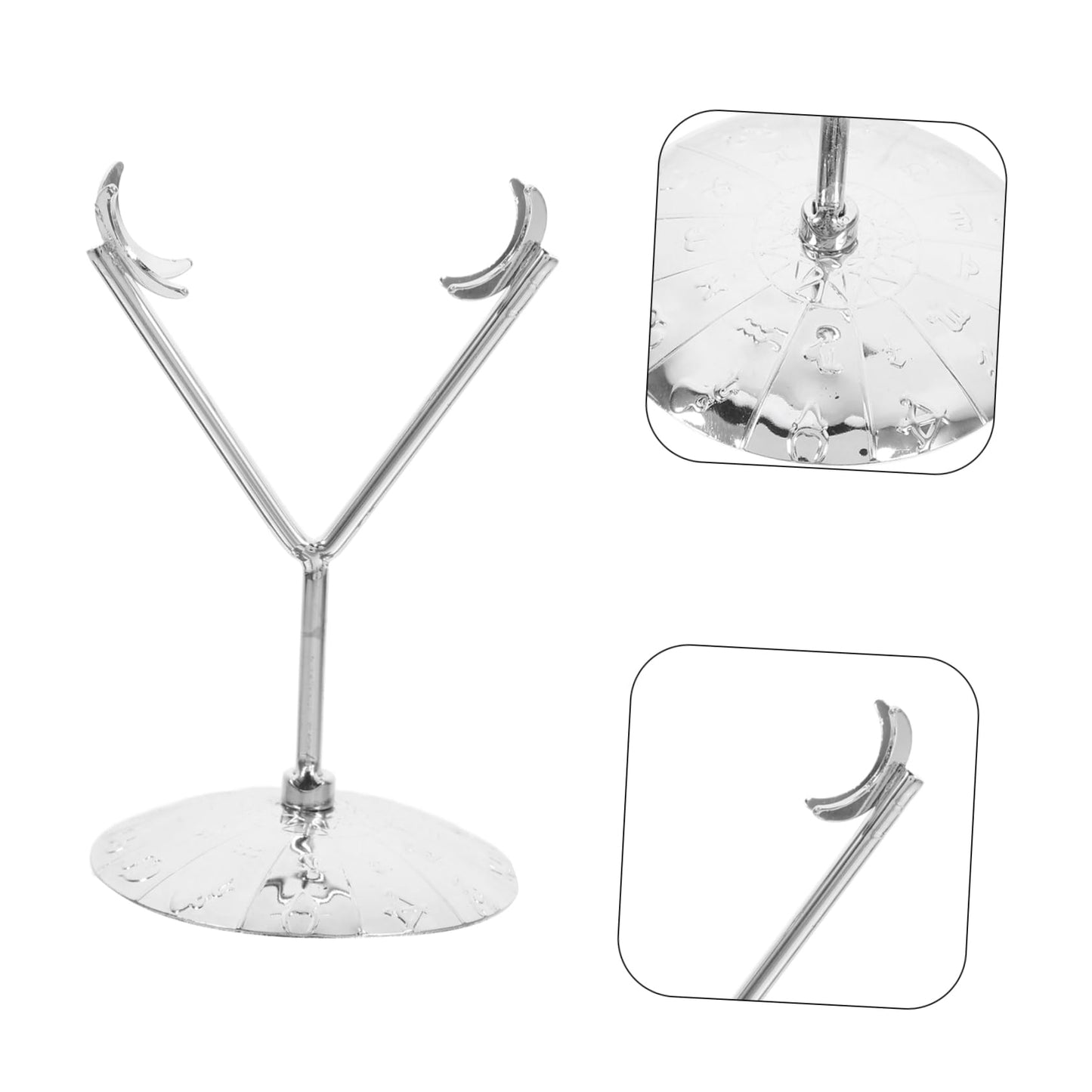 ABOOFAN Display Pedestal for Rocks Rhombus Ore Bracket Adjustable Metal Crystal Holder Stone Display Stand Diamond Shape Base Holder for Raw Gems Home Decor Stand