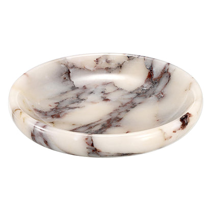 Hipiwe Decorative Key Holder for Entryway Table Round Key Bowl Marble Nightstand Organizer for Candle Jewelry Tray for Earrings Necklaces