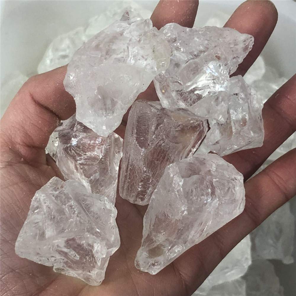 AITELEI Natural 1 lb White Quartz Crystal Stone Rough Raw Original Rock Stones Specimen Healing Collection Mineral Stone for Tumbling, Lapidary Polishing, Wicca Reiki Crystal Healing and Crafts