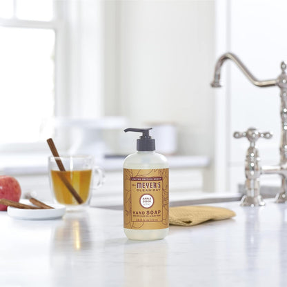 MRS. MEYER'S CLEAN DAY Hand Soap, Apple Cider, Made with Essential Oils, 12.5 oz - Pack of 3