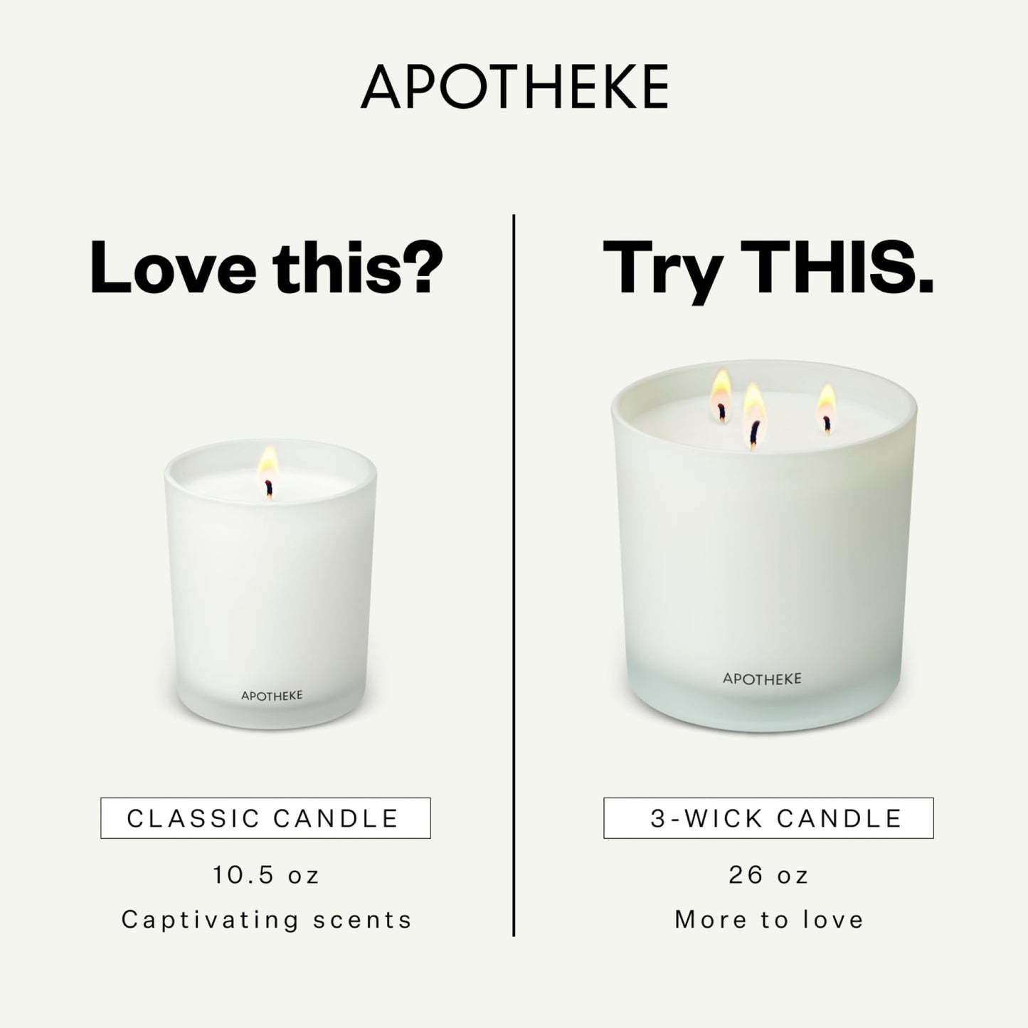 Apotheke 3-Wick Scented Candles for Home, Earl Grey Bitters - 26 oz Soy Wax Aromatherapy Jar Candle Gift for Women - Long-Lasting Fragrance with Perfume-Grade Essential Oils - Bergamot, Peony & Lemon
