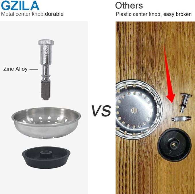 2 PCS Kitchen Sink Drain Strainer Replacement