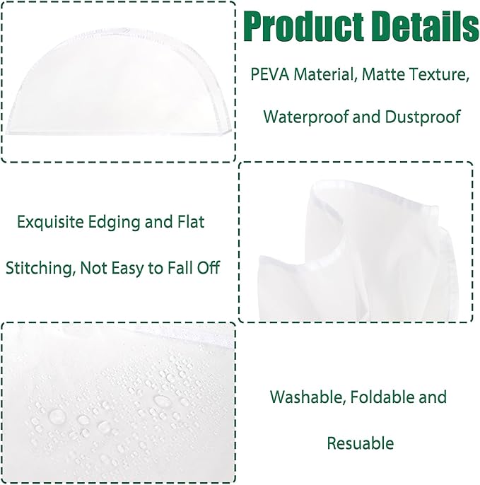 Foraineam 20 Pack Shoulder Covers Clothes Suit Protectors Breathable Garment