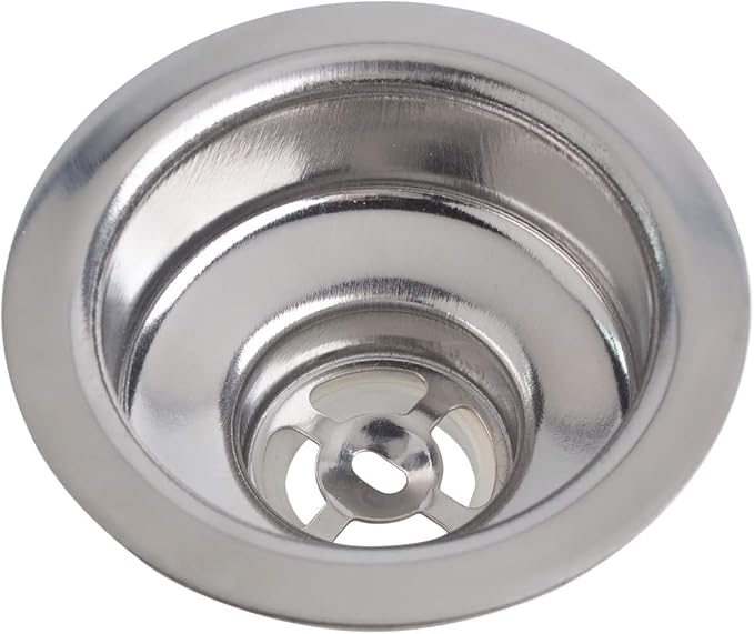 Hydro Master Kitchen Sink Basket Strainer Standard Drains, Stainless Steel