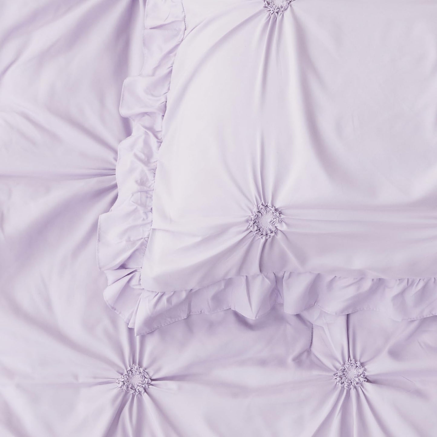 Wowelife Princess Toddler Bedding Set for Girls, 4 Piece Ruffles Jacquard Embroidery Toddler Bed Sheets with Boho Toddler Comforter, Fitted Sheet, Flat Sheet and Pillowcase, Purple