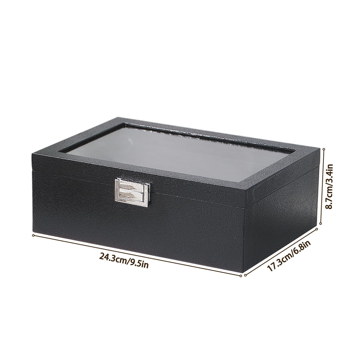Adugay Bracelet Holder Organizer Box,Women's and Girls' Velvet Bracelet Storage Box,Small Jewelry and Watch Display Case for Vendors (Black)