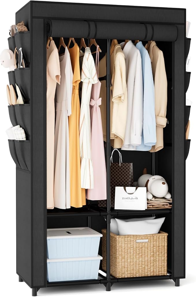 Portable Closet for Hanging Clothes, Portable Wardrobe Closet