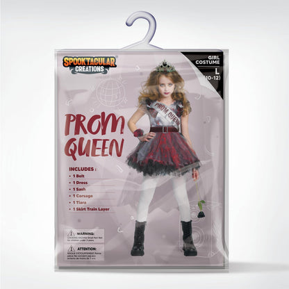 Spooktacular Creations Zombie Prom Queen Costume for Girls, Halloween Costumes for Kids, Zombie Princess Outfit for Girls