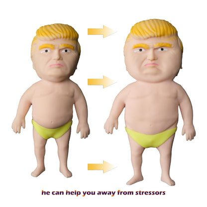 Splat Doll Squishy Toy Hilarious Squeeze Fidget Toy Rubber to Squeeze Stress Relief Sensory Play a Gag Gift Novelty Party Favors