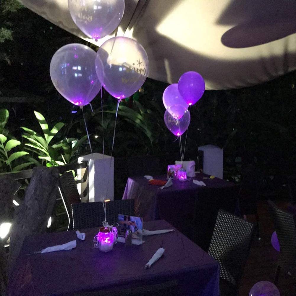 JJGoo 50pcs LED Balloon Light Mini Round Balls Lights, Waterproof Tiny Led Lights for Paper Lantern Easter Eggs Birthday Party Wedding Halloween Christmas Decoration