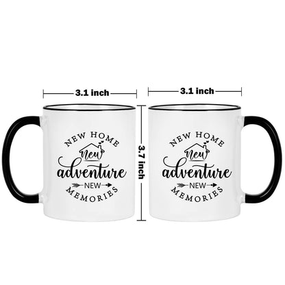 Cabtnca House Warming Gifts New Home, New Home Gift Ideas for Women Men Couple, Christmas Housewarming Gifts, Closing Gift for House Buyers, First Apartment Essentials, 11Oz Pack of 2