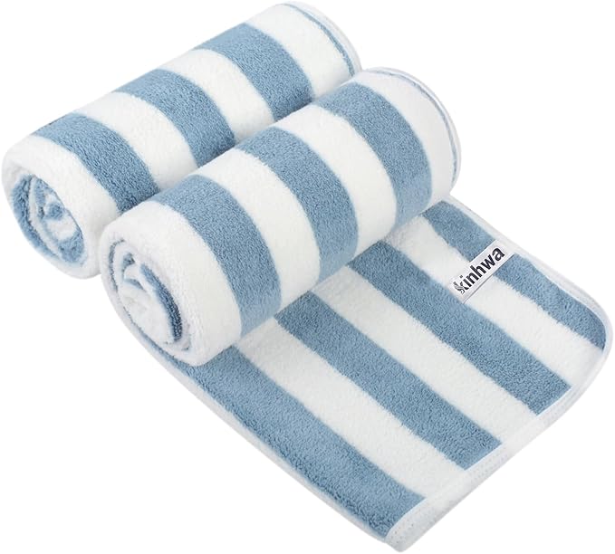 KinHwa Microfiber Hand Towels for Bathroom Soft and Absorbent Face Towels Grey