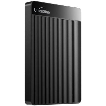 UnionSine HD2510 500GB USB 3.0 Ultra Slim Portable External Hard Drive HDD Compatible with PC, Mac, Laptop, Xbox, Xbox One, PS4 (Black)