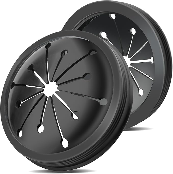 2 Pcs Garbage Disposal Splash Guard, 3 1/8" Sink Rubber Guard