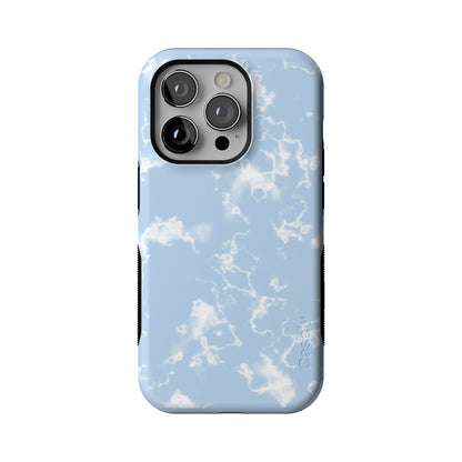 Casely iPhone 14 Pro Case | Opposites Attract | Day & Night Mountains | Compatible with MagSafe | Bold Protective Design