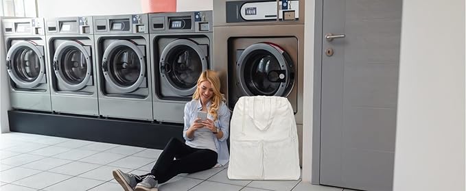 100% Breathable Cotton Canvas Laundry Backpack Bags