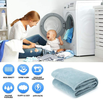 Waffle Honeycomb Throw Blanket Soft Warm Throw Over Sofa Bed Travel Bedspread (Grey Silver, King - 200 x 240cm)