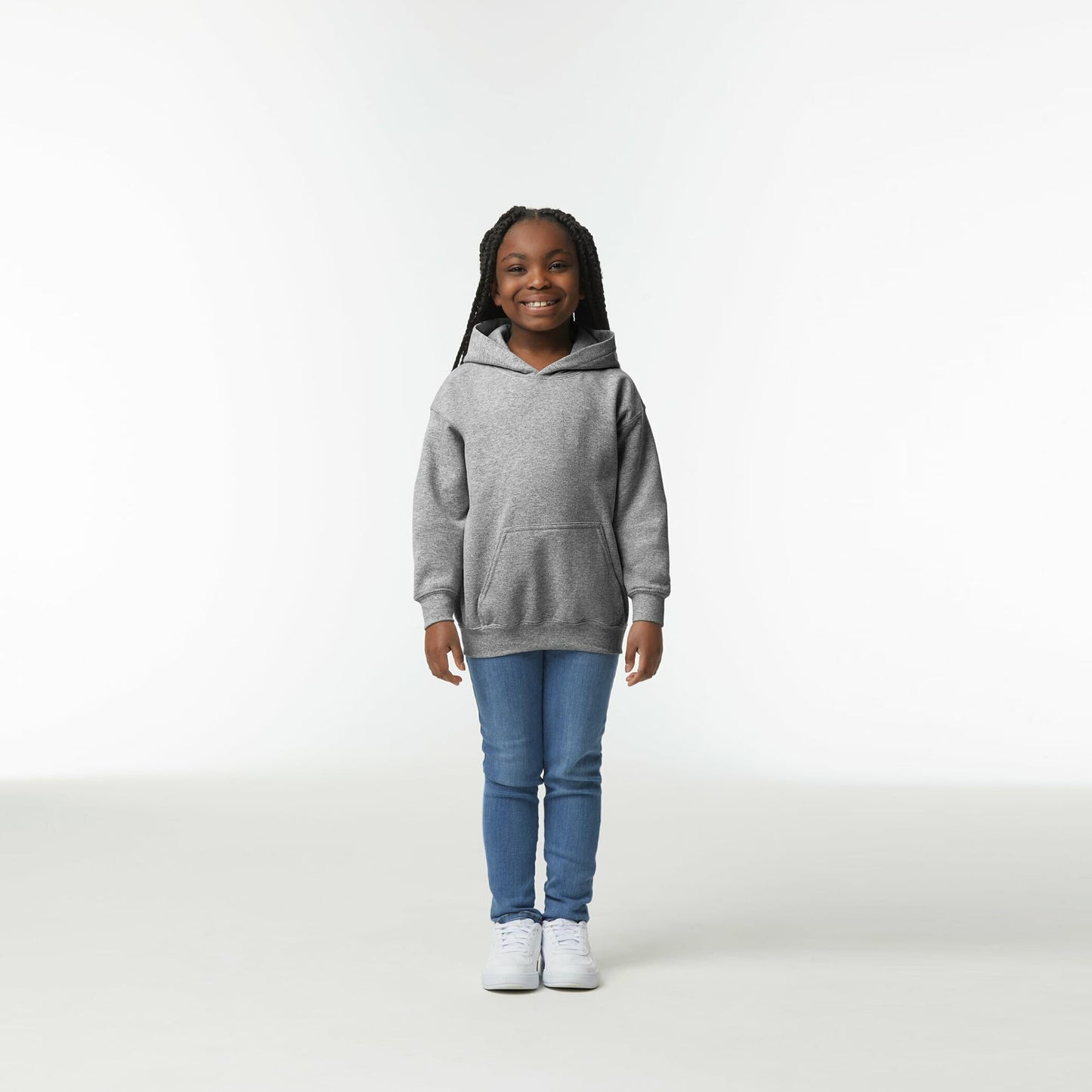 Gildan Youth Hoodie Sweatshirt, Style G18500B, Red, Small