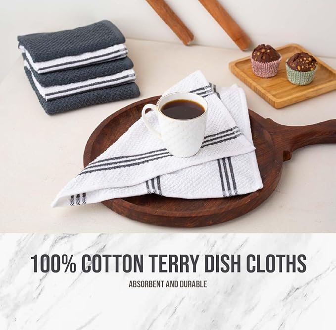 LANE LINEN Kitchen Towels and Dishcloths Sets