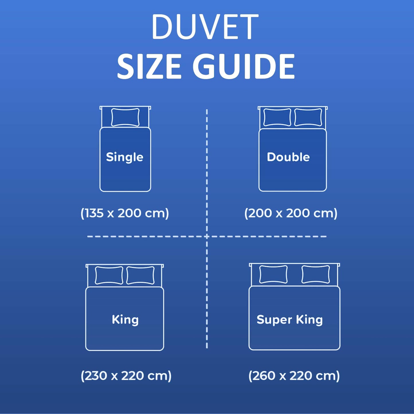Hafaa Double Duvet 10.5 Tog All Season Anti Allergy Duvets Hollowfibre Filling Thick and Warm Duvet Double - UK Made Quilt