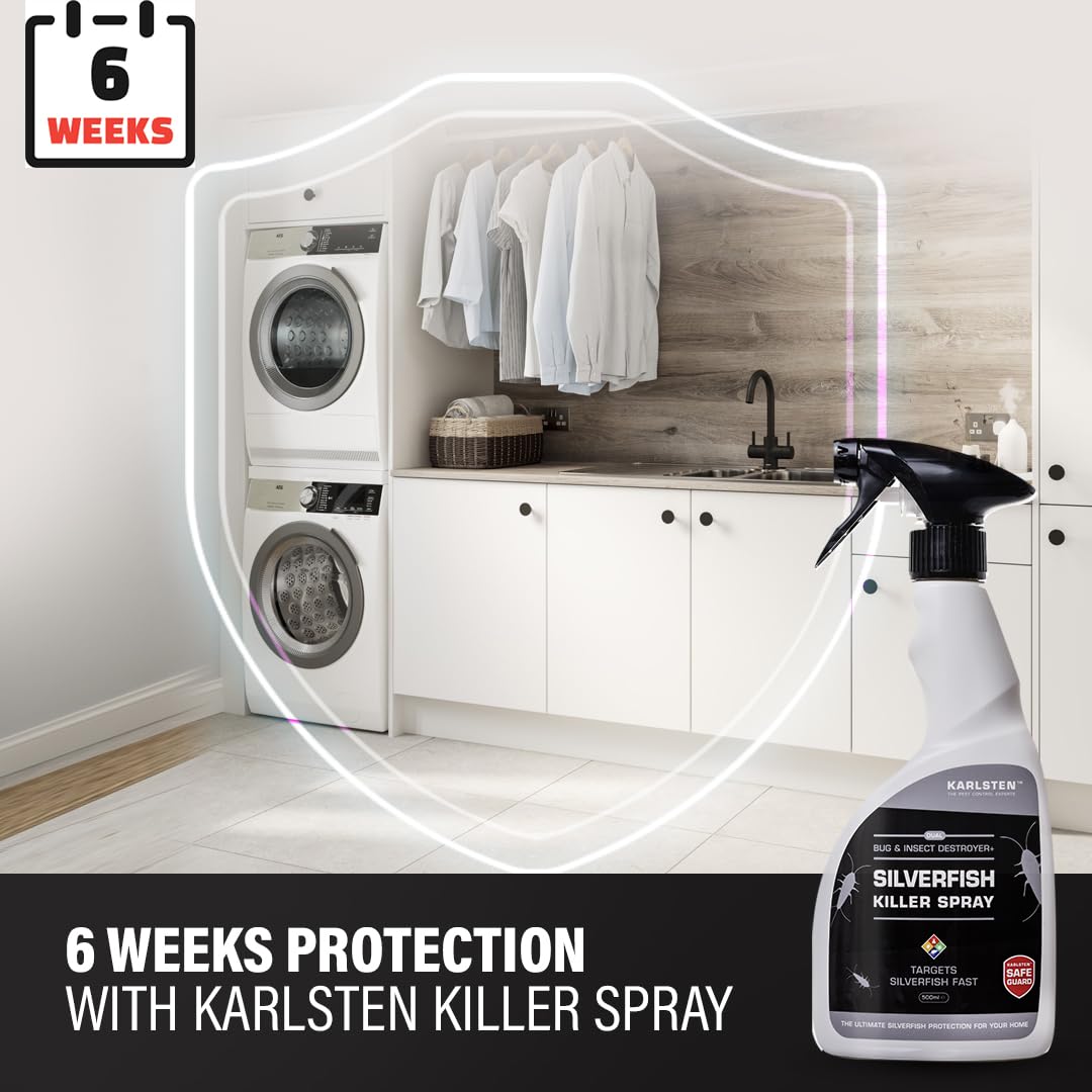 Karlsten Silverfish Killer Spray Fast Effective Quality Silverfish Killer 500 ml Non staining
