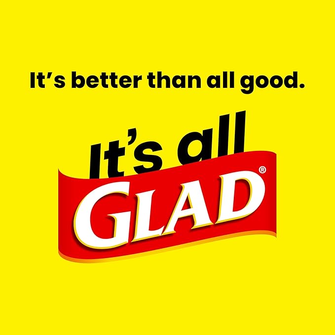 Glad Kitchen Trash Bags, 13 Gallon, Fresh Clean | ForceFlex MaxStrength | Tall