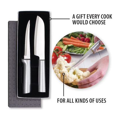 Rada Cutlery Cook’s Select Knife Gift Set (S53), 2-Piece Knife Set, Stainless Steel Blade, Silver Handle