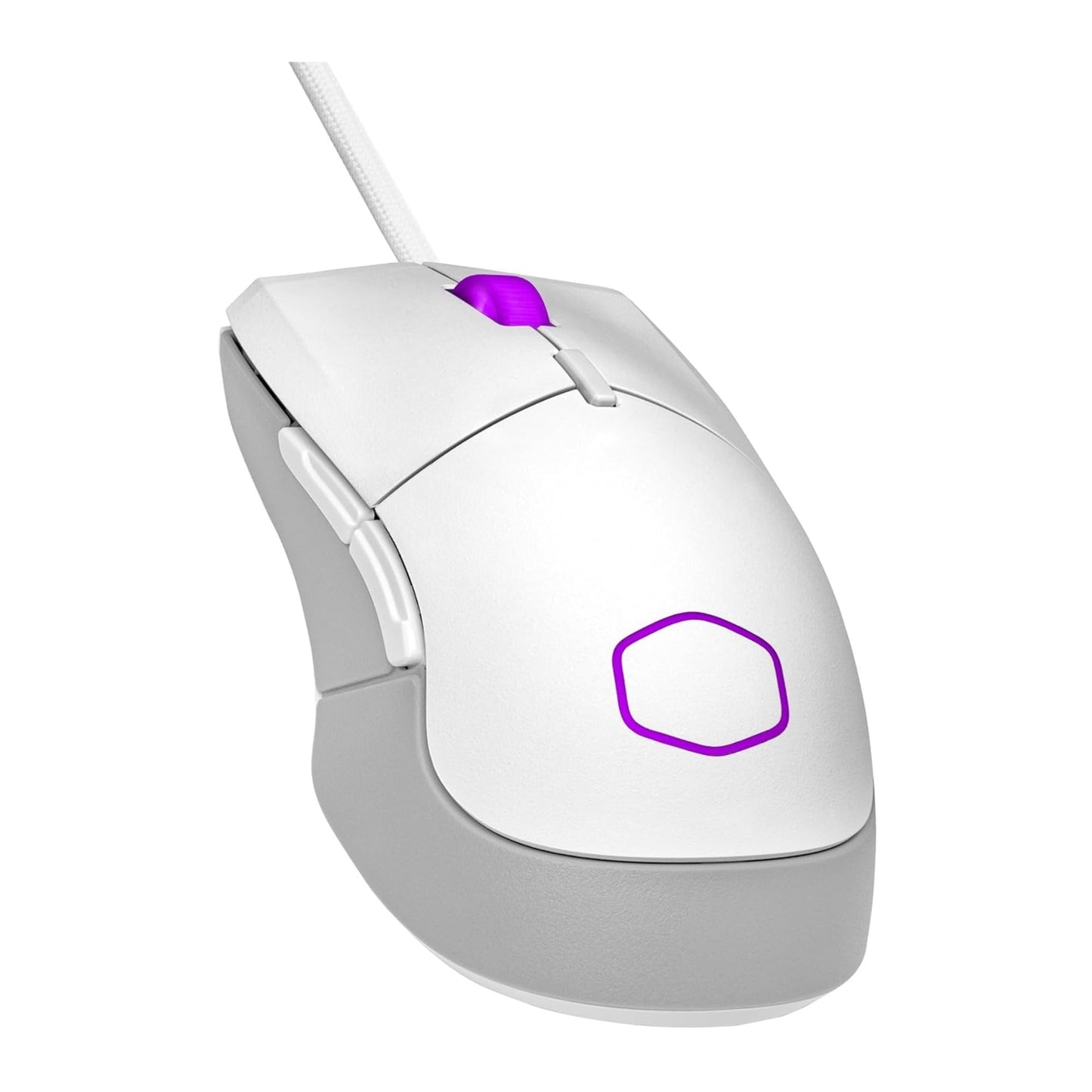 Cooler Master MM712 Wireless Gaming Mouse Black with Adjustable 19,000 DPI, 2.4GHz and Bluetooth , Ultraweave Cable, PTFE Feet, RGB Lighting and MasterPlus+ Software