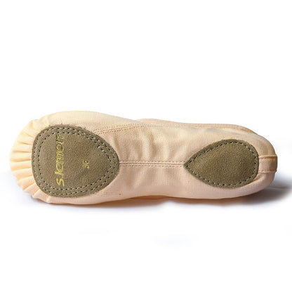 s.lemon Ballet Shoes for Girls,Canvas Ballet Slipper Ballerina Dance Flats Gymnastic Shoe Kids Adult SF Pink 36