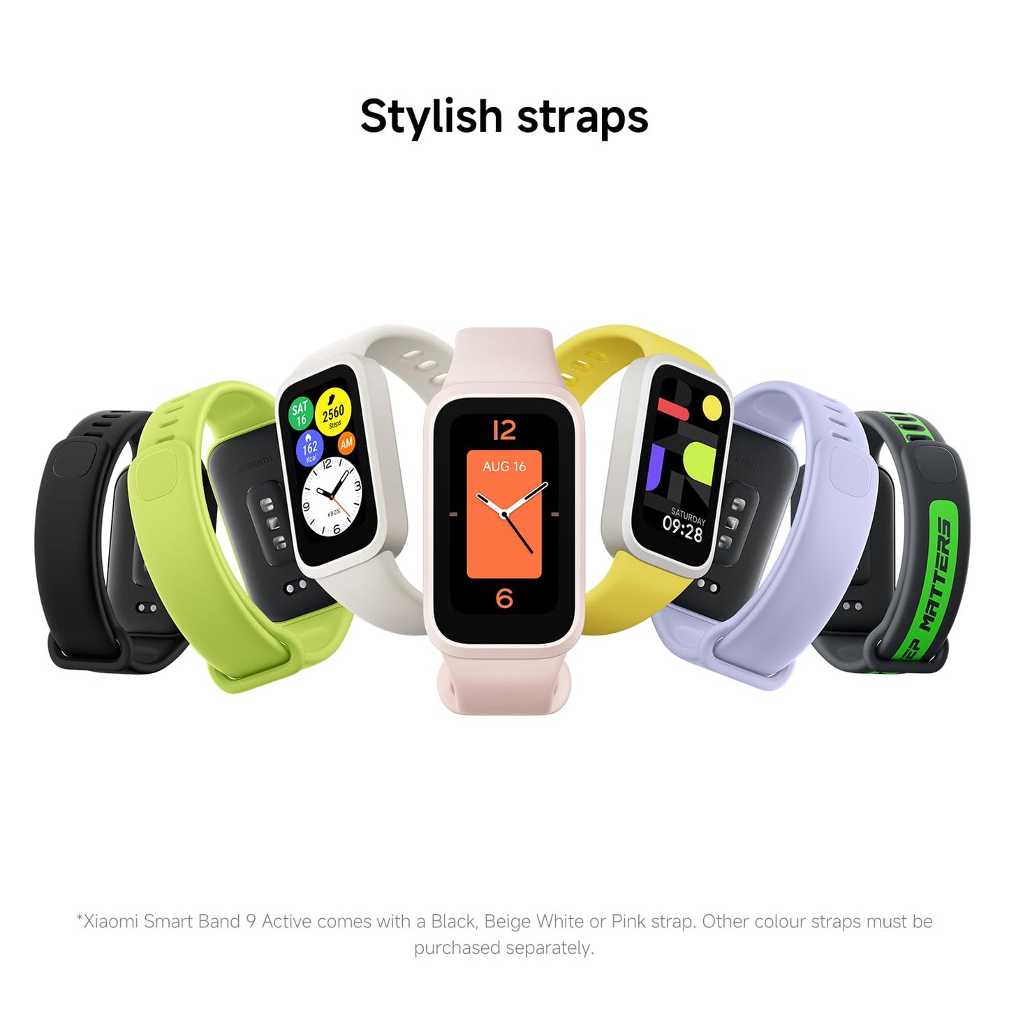 XIAOMI Smart Band 9 Active, Sports fitness tracker, 1.47'' TFT display, 60Hz high refresh rate, 18 Days Battery Life, sleep and health monitoring, 50 sports modes, 5ATM, iOS & Android - Black