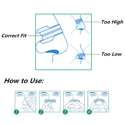 100 Count Nasal Strips Breathe Easy Stop Snoring Help Sleeping (66mm*19mm)