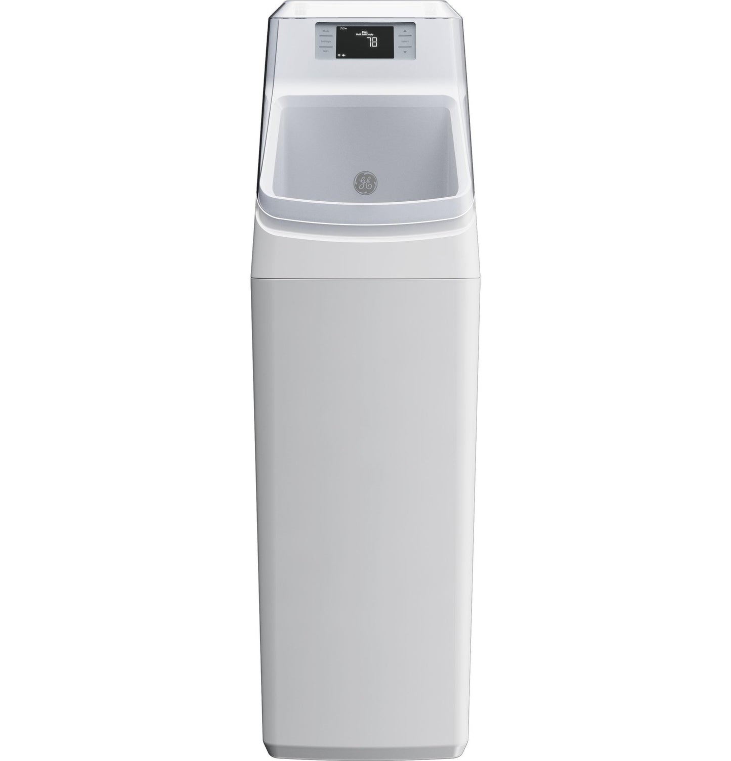 GE Smart Water Softener, 35,000 Grain, Reduce Hard Minerals to Whole House, Built-in WiFi with Water Flow Alerts, Soft Water for Shower, Appliances, and Plumbing, GXSH35W