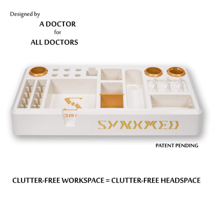 SYNKMED DDORG II – Premium Doctor Desk Organizer for Clinical Workflows, Designed for Medical Professionals, Clinics & Hospitals, Ideal Doctors’ Day & Birthday Gift
