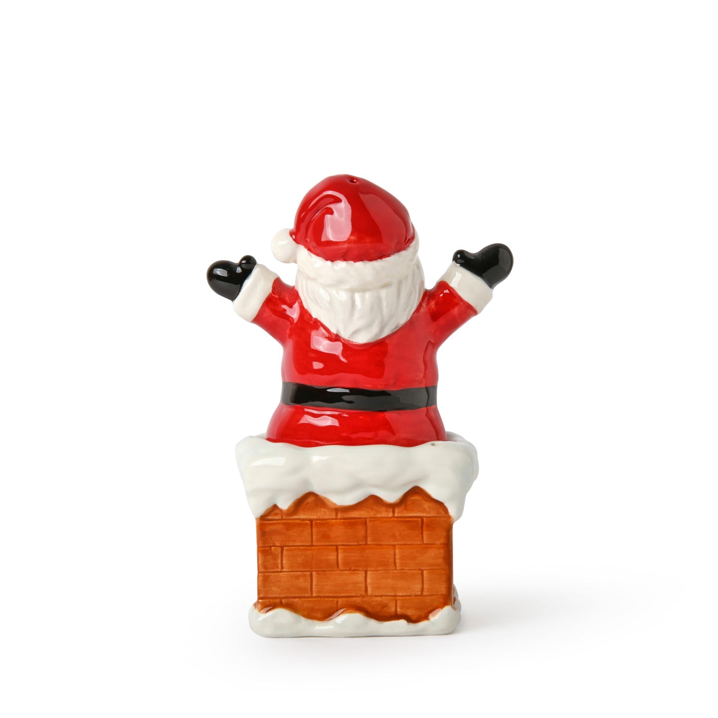 Christmas Holiday Salt and Pepper Shaker Set - Santa and Chimney