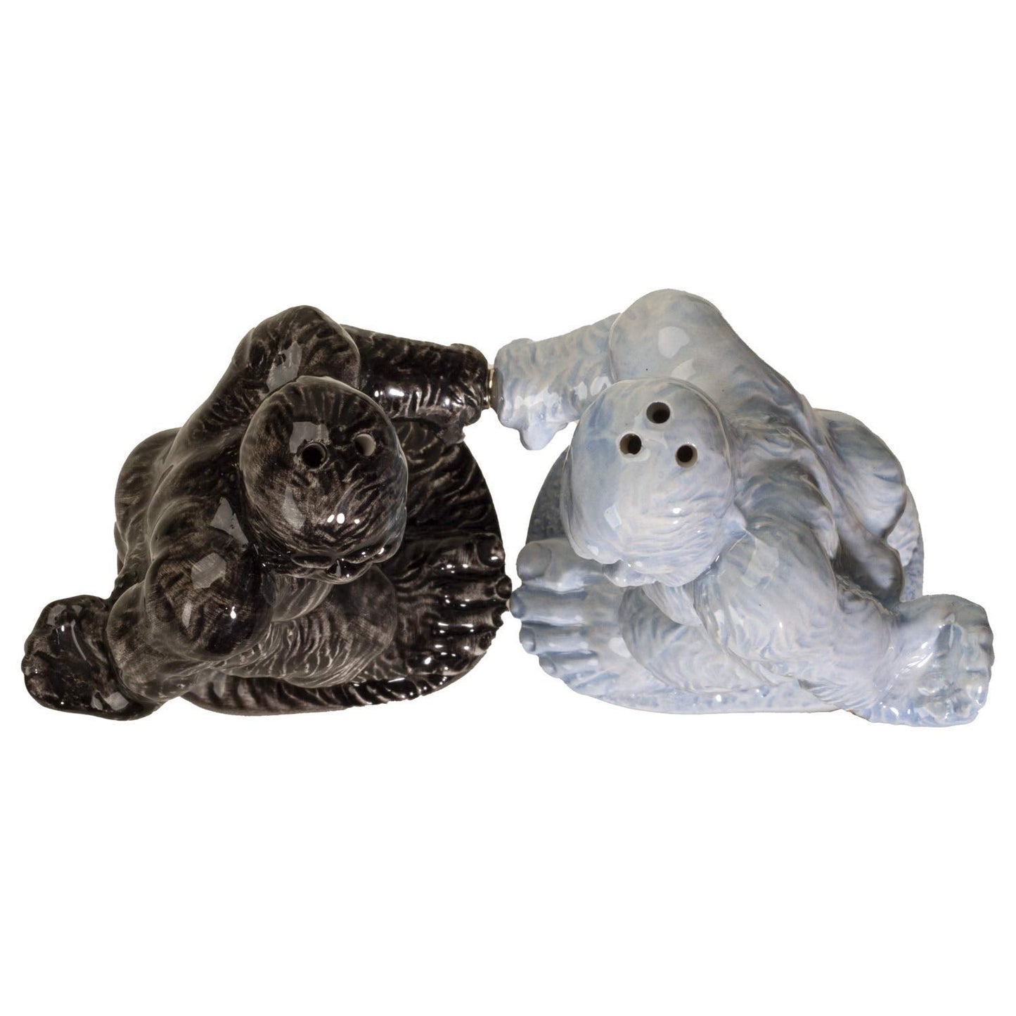 Pacific Giftware Big Foot Ceramic Salt and Pepper Shakers Set Funny Sasquatch Mythical Creature Tabletop Kitchen Accessory Hand-Painted Novelty Collectible Gift 5"H