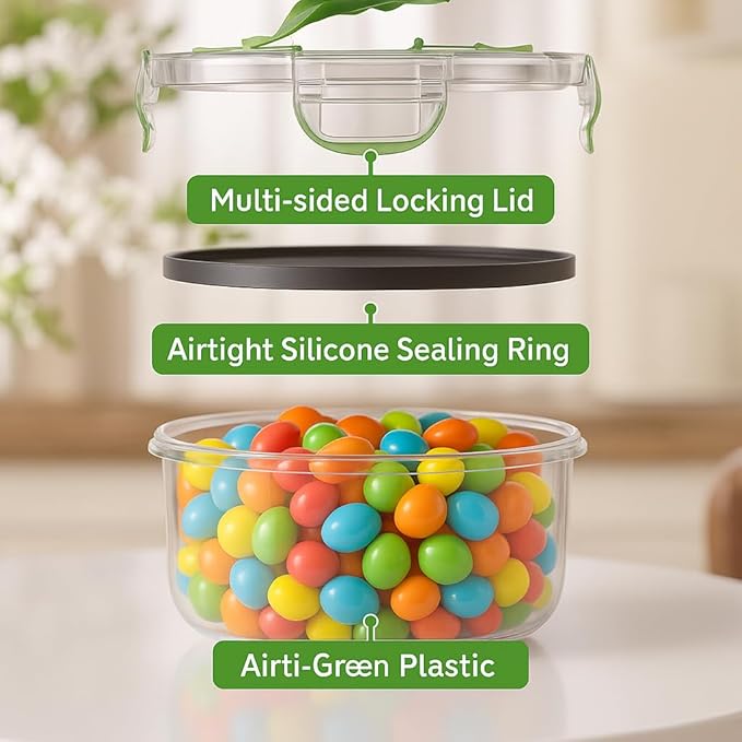 RockBerry 50 Pcs Large Food Storage Containers