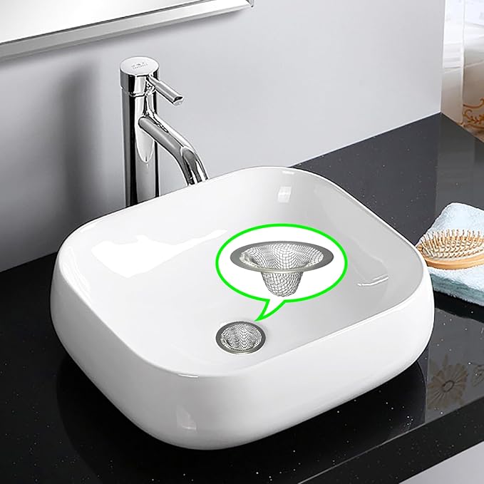 1.0" Small Drain Strainer, Sink Drain Hair Catcher, Bathroom Sink Drain Strainer