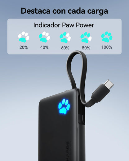 INIU 45W Portable Charger, 10000mAh Built-in USB C Cable Fast Charging Power Bank, Small Type C Battery Pack, Powerbank for iPhone 17 16 15 14, iPad, Samsung S25 S24 etc. Travel Camping Essentials