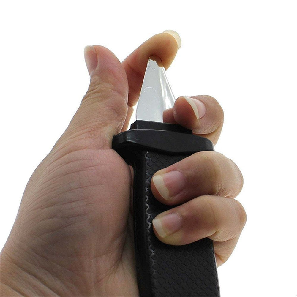 Wendy Mall 2 PCS Retractable Knife Joke Trick Halloween Props Toy Disappearing Dagger Fake Plastic Blade Magic Toy