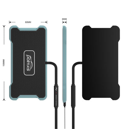 Wireless Charger Car Fast Charging pad, POLMXS Wireless Phone Charger Cell Phone RGB Light up Cordless Charging mat Compatible with iPhone 11/12/12/14/15 Galaxy S21/S22/S23/24 Airpod (C15 PAD)