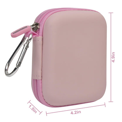 ANKHOH Case for Clutch Pro Portable Charger/iPhone/INIU/podoru/Anker MagGo/Anker Nano Magsafe/TRKOY/Anker 621/ golioklsy Power Bank Travel Storage for Battery Pack, USB Charging Cable(Box Only) Pink