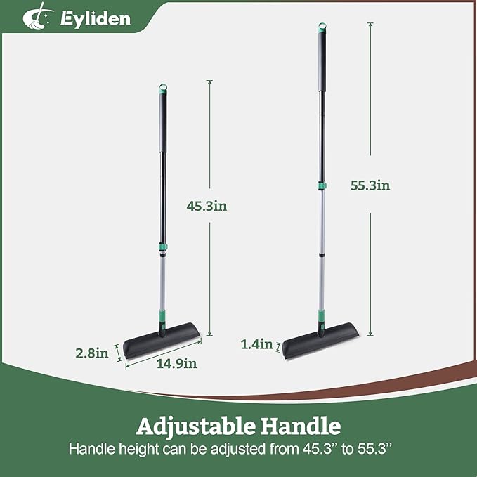 Eyliden X-Large Floor Scrub Brush, 2 in 1 Scrape Brushes
