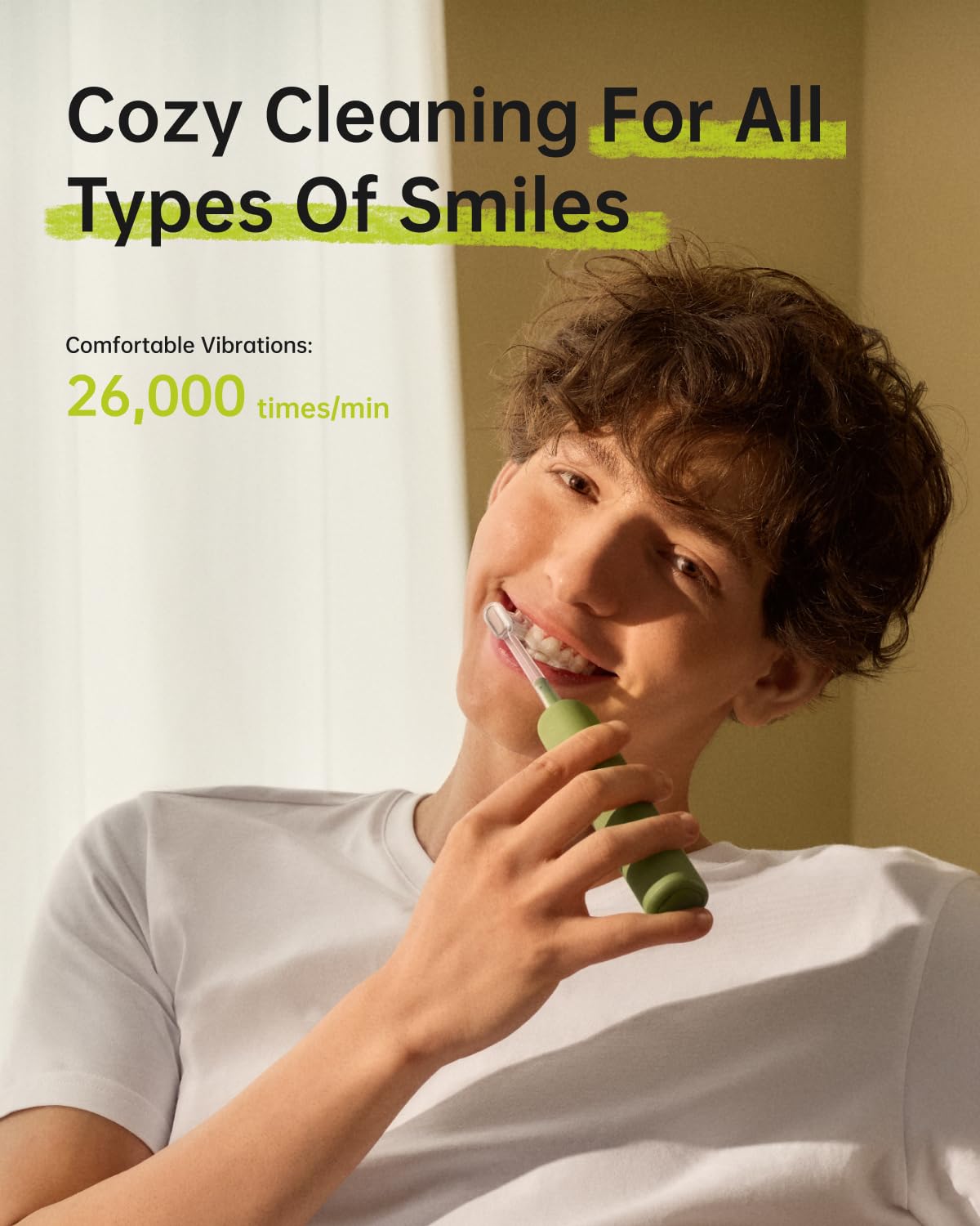 Laifen Wave Special Electric Toothbrush, New 2025 Version Oscillation & Vibration Sonic Electric Toothbrush for Adults with App, 2 Brush Heads, IP68 Waterproof Travel-Friendly (Misty Lavender)