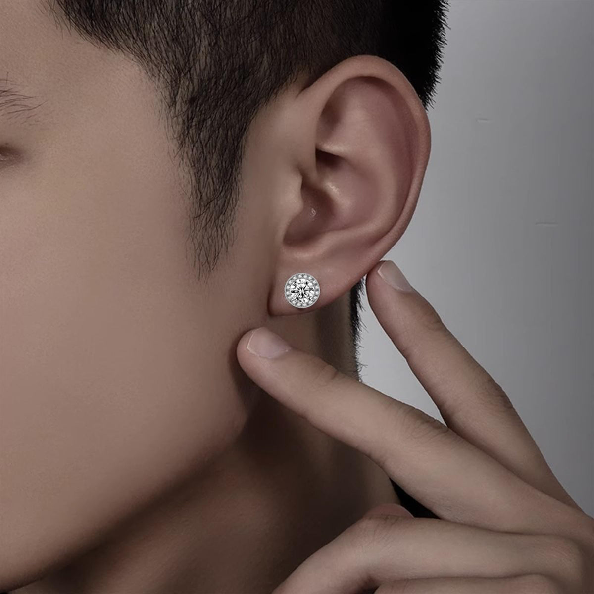 Lymphatic Earrings for Women Halolux Lymphvity Germanium Therapy Earrings Lymphatic Drainage Earring Lymph Detox Earring Cute CZ Stud (Gold+Silver)
