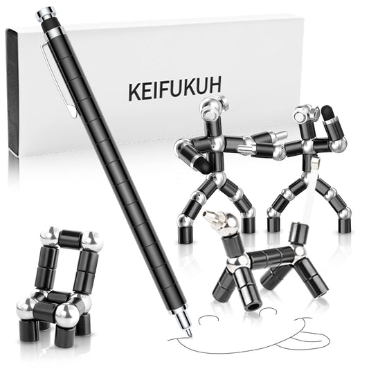Fun Men Gifts Fidget Gel Pens - Unique Birthday Gift for Mens, Novelty Christmas Stocking Fillers Easter Anniversary Valentines Day Present Ideas Small Gadgets, Cool Secret Santa Gift for Him